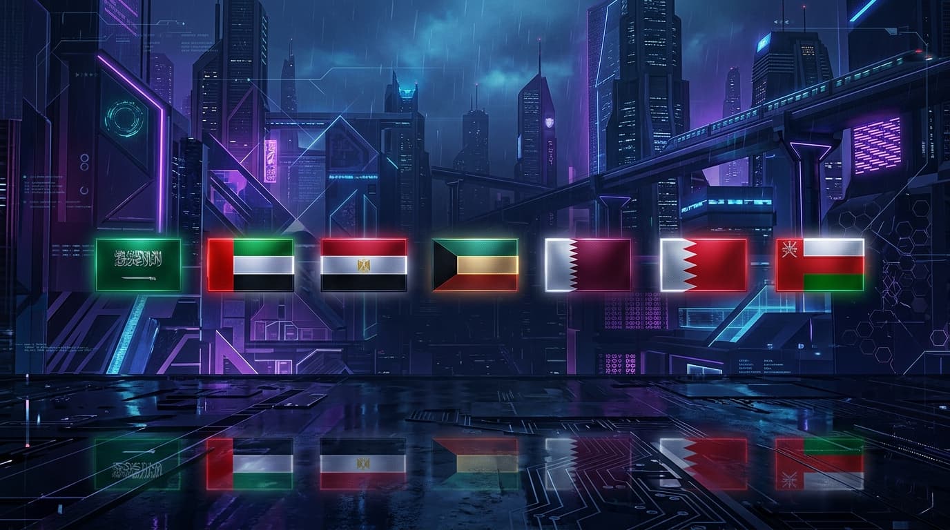 7 MENA Country Flags SeekCarz Background