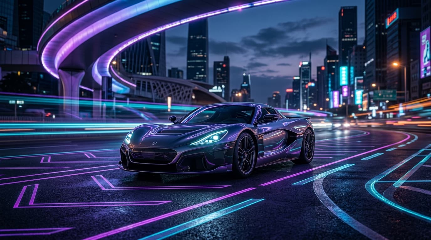 SeekCarz AI Platform — Futuristic Electric Vehicle